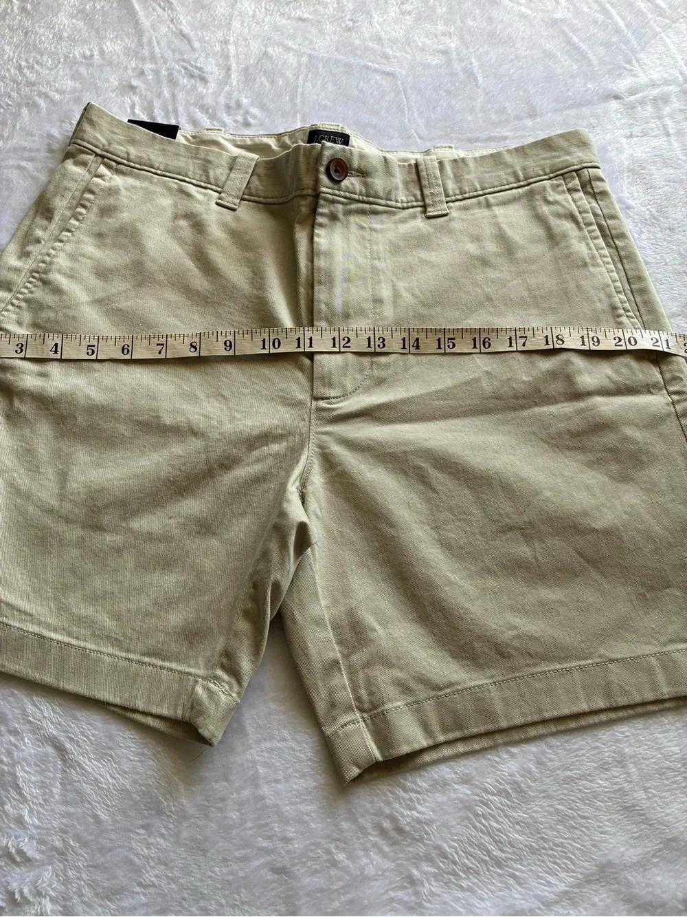 J. Crew Light Blue Micro-Pattern Button-Down with White Shorts